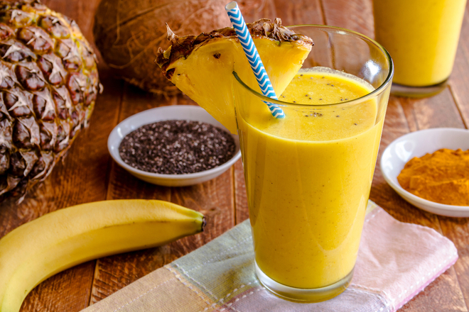 パイナップルのスムージー