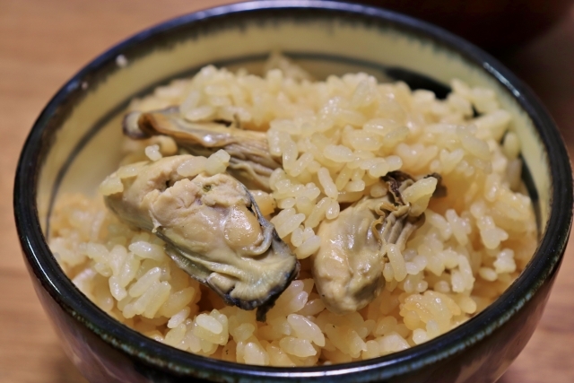 牡蠣の炊き込みご飯