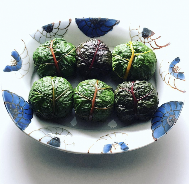 スイスチャードおにぎり