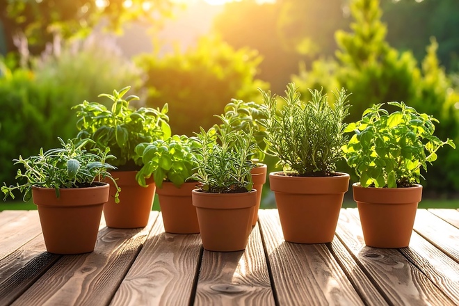 軽量テラコッタ鉢