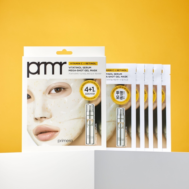 プリメラ ビタチノールセラムメガショットゲルマスク