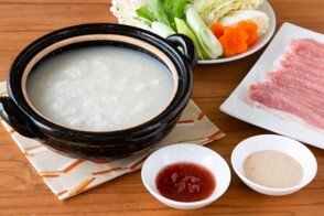 甘酒しゃぶしゃぶ　ヨーグルト味噌だれ・梅だれ