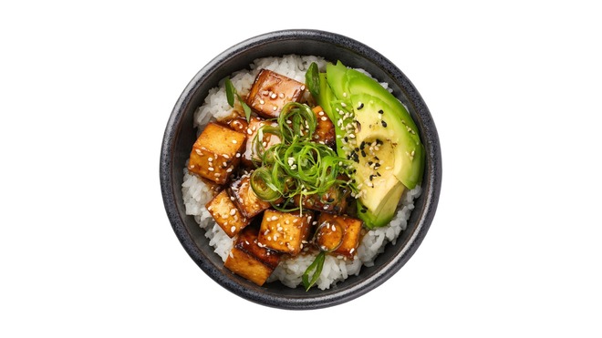 豆腐とアボカドのサラダ丼