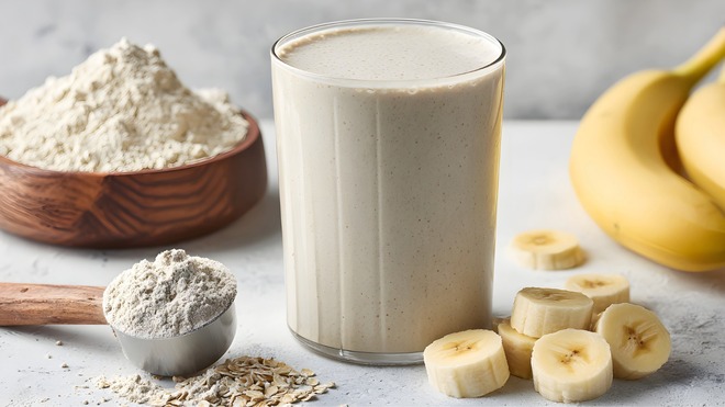 バナナ＋プロテインスムージー