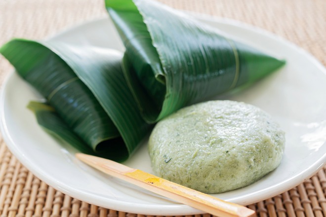 ヨモギの生麩（なまふ）