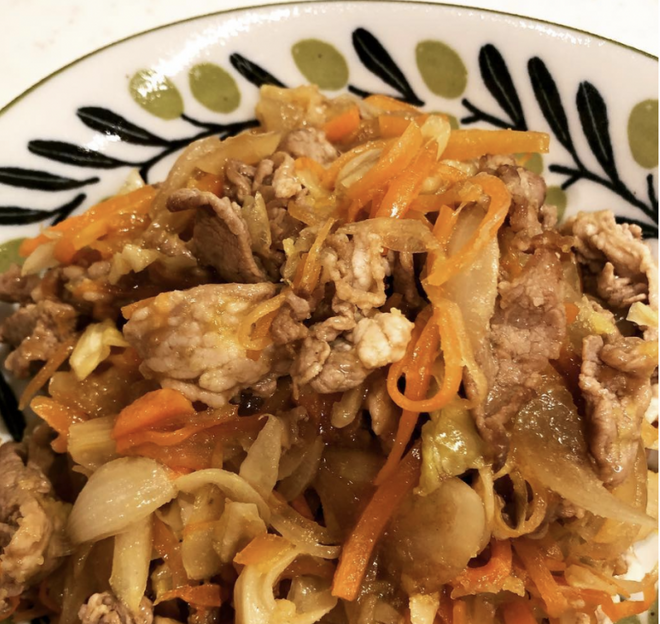 ジンギスカン風炒め