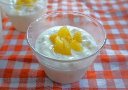 パイナップルヨーグルトの“焼かない”レアチーズ