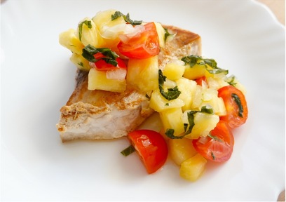 めかじきのグリル～パインサルサ添え〜