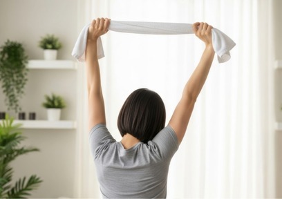 デスクワークによるむくみ解消！タオル一本でできる下半身のストレッチ5選